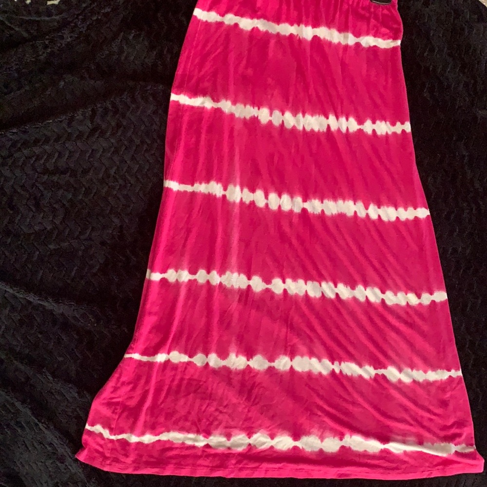 Girls Pink Tie-Dye Skirt